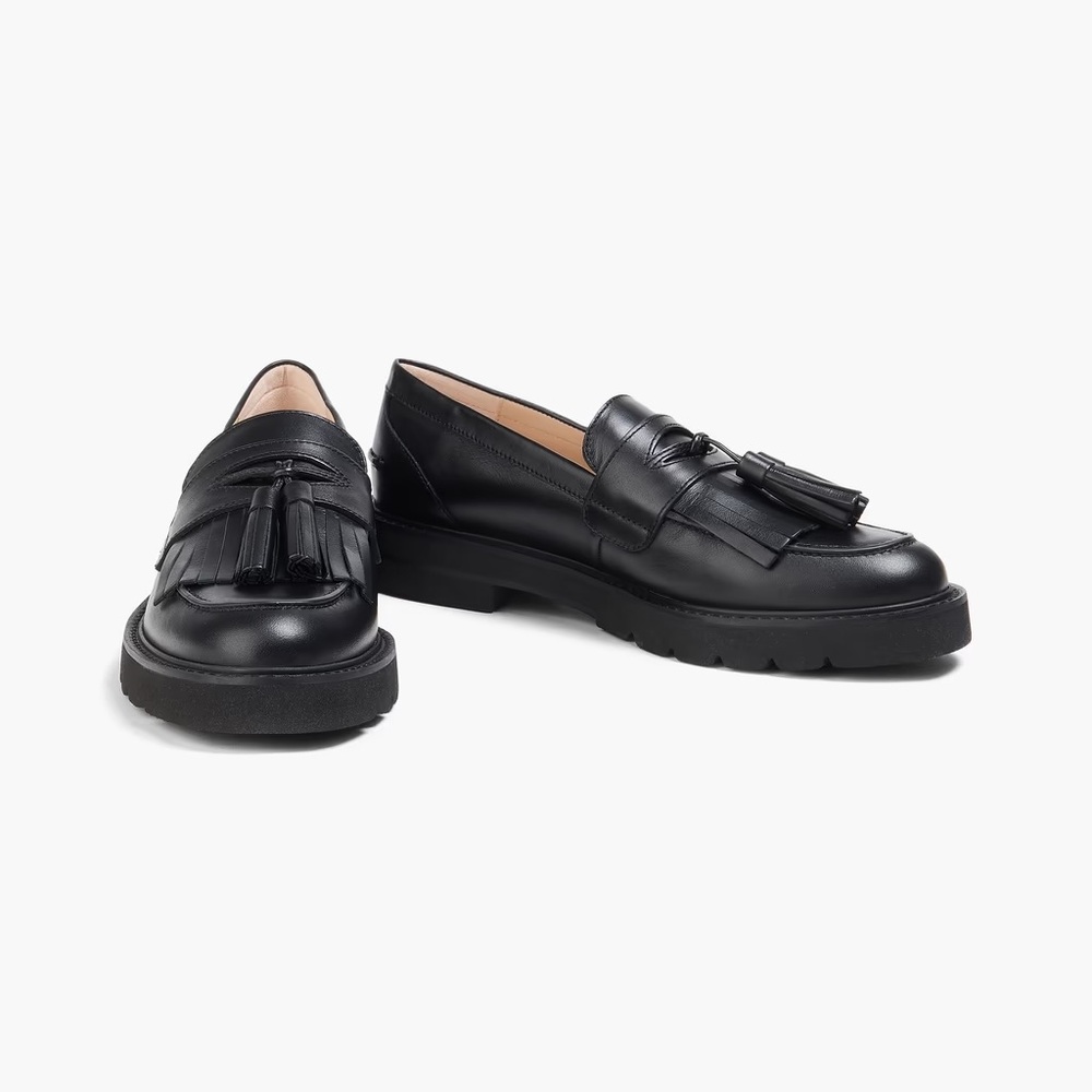 Stuart Weitzman Lug Sole Tassel Loafers